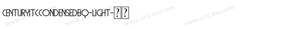 CenturyITCCondensedBQ-Light字体转换