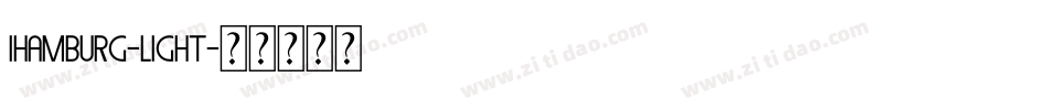 Ihamburg-Light字体转换