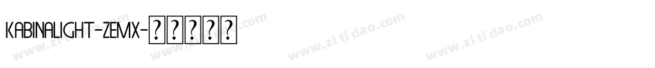 KabinaLight-Zemx字体转换