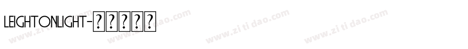 LeightonLight字体转换