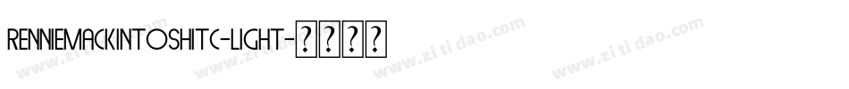RennieMackintoshITC-Light字体转换