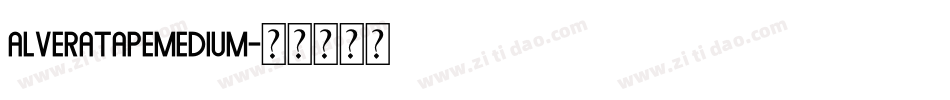 AlverataPEMedium字体转换