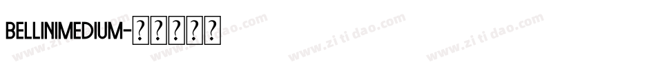 BelliniMedium字体转换