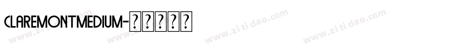 ClaremontMedium字体转换