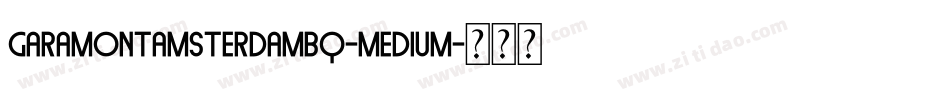 GaramontAmsterdamBQ-Medium字体转换