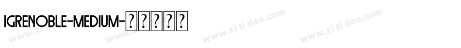 Igrenoble-Medium字体转换