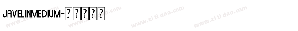JavelinMedium字体转换