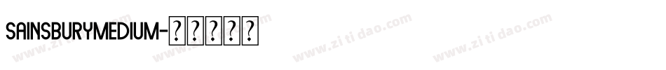 SainsburyMedium字体转换