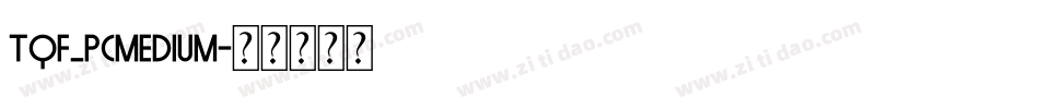 TQF_PCMedium字体转换