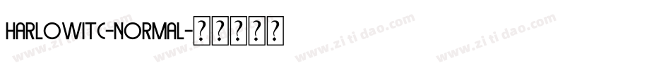 HarlowITC-Normal字体转换