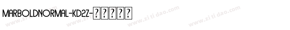 MarboldNormal-Kd2Z字体转换