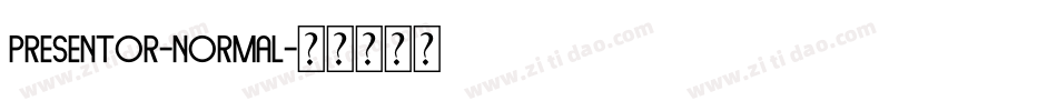 Presentor-Normal字体转换