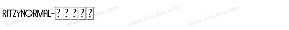 RitzyNormal字体转换