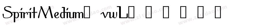 SpiritMedium-vwL字体转换