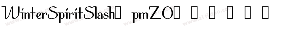 WinterSpiritSlash-pmZO字体转换