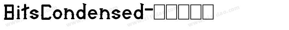 BitsCondensed字体转换