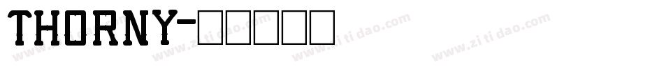 THORNY字体转换