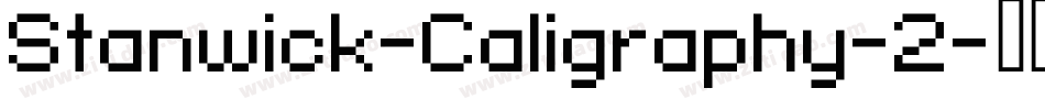 Stanwick-Caligraphy-2字体转换