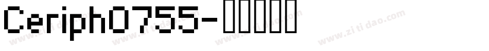 Ceriph0755字体转换