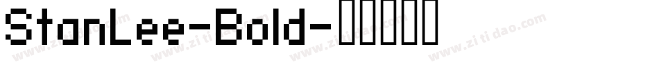 StanLee-Bold字体转换