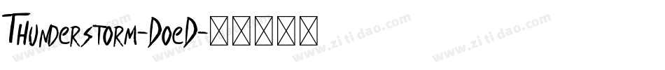 Thunderstorm-DoeD字体转换