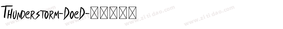 Thunderstorm-DoeD字体转换