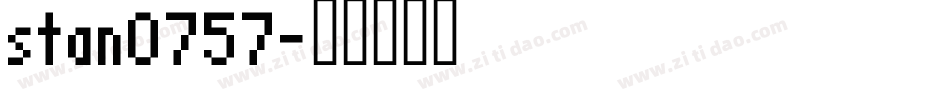 stan0757字体转换
