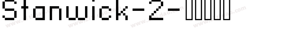 Stanwick-2字体转换