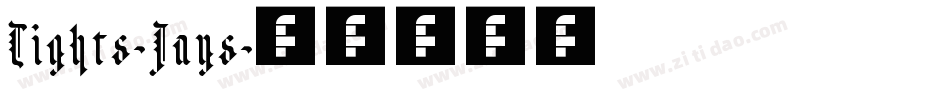Tights-Jays字体转换
