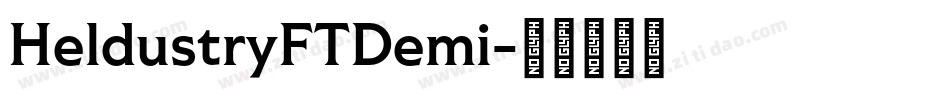 HeldustryFTDemi字体转换