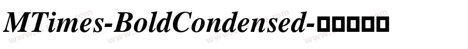 MTimes-BoldCondensed字体转换
