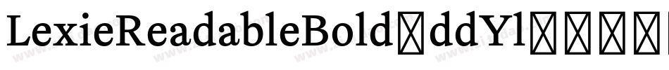 LexieReadableBold-ddYl字体转换