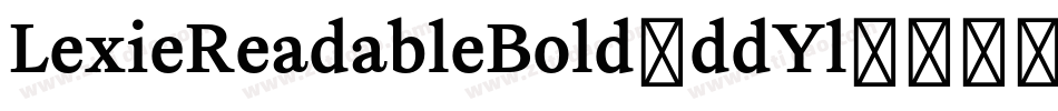 LexieReadableBold-ddYl字体转换