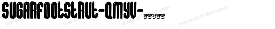 Sugarfootstrut-qmYV字体转换