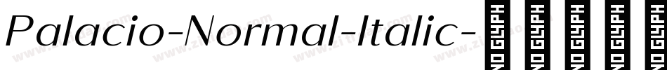 Palacio-Normal-Italic字体转换