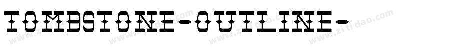 Tombstone-Outline字体转换