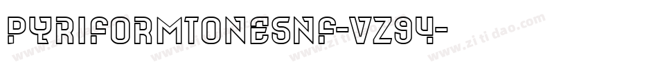 PyriformTonesNf-vZ94字体转换