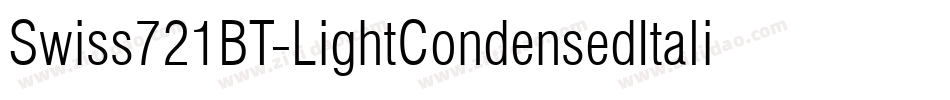 Swiss721BT-LightCondensedItalic字体转换