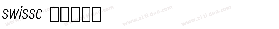 swissc字体转换