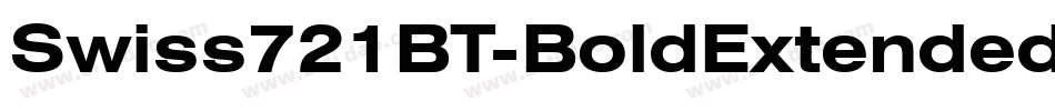 Swiss721BT-BoldExtended字体转换