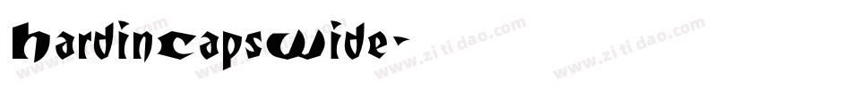 HardinCapsWide字体转换
