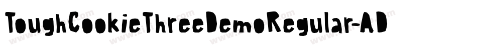 ToughCookieThreeDemoRegular-ADYA字体转换