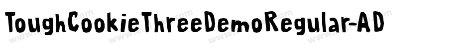 ToughCookieThreeDemoRegular-ADYA字体转换