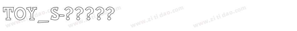 TOY_S字体转换