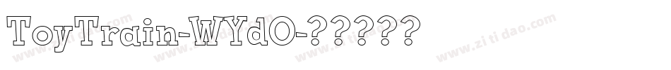 ToyTrain-WYdO字体转换