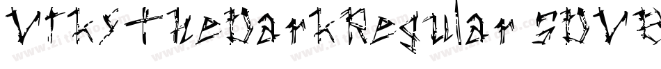 VtksTheDarkRegular-5DVB字体转换