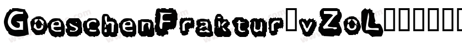 GoeschenFraktur-vZoL字体转换