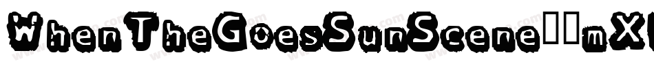 WhenTheGoesSunScene-9mXB字体转换 WhenTheGoesSunScene-9mXB字体转换