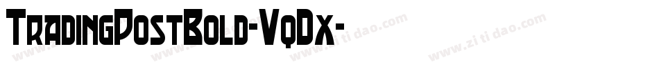 TradingPostBold-VqDx字体转换 TradingPostBold-VqDx字体转换