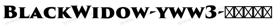 BlackWidow-yww3字体转换